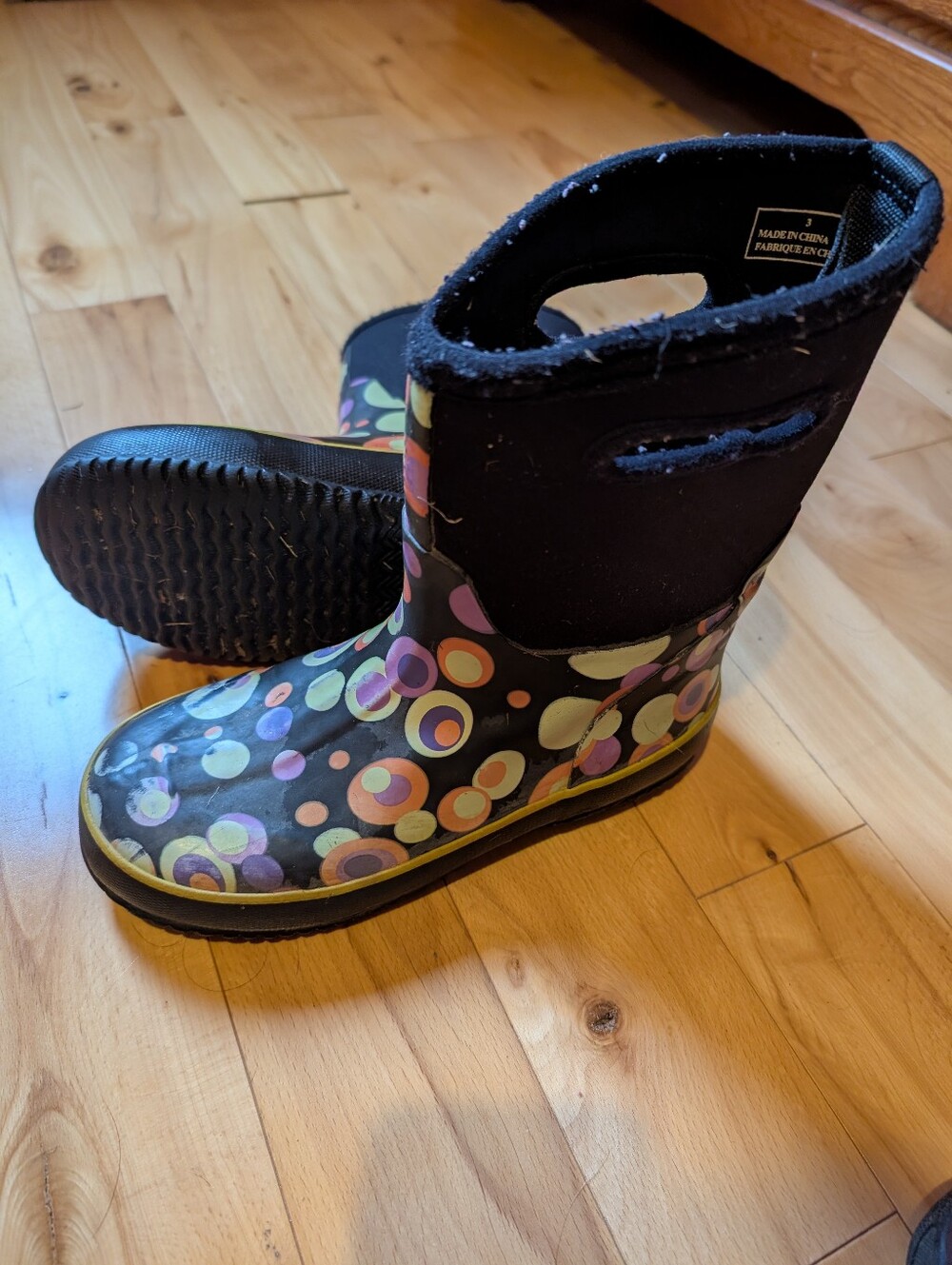 Kids Waterproof Neoprene Boots Size 3 US (35 EU)